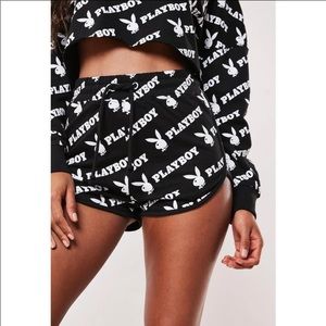 SOLD on M Playboy all over print shorts